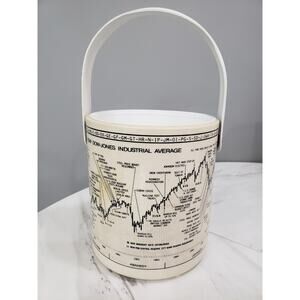 MCM TEN‎ YEAR DOW JONES INDUSTRIAL AVERAGE 1958-68 OLD FASHION ICE BUCKET